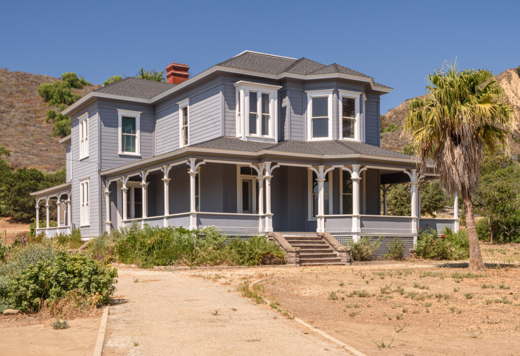 Restored two-story historic house, Hardison House, 2017.