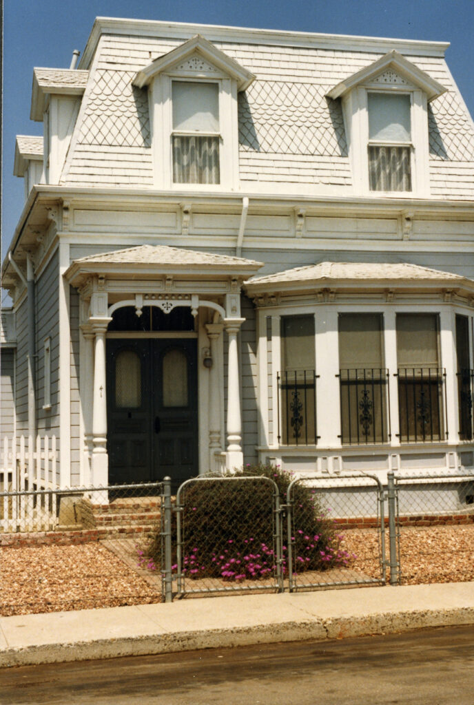 Keene House from the 1980s, showcasing Second Empire architecture features.