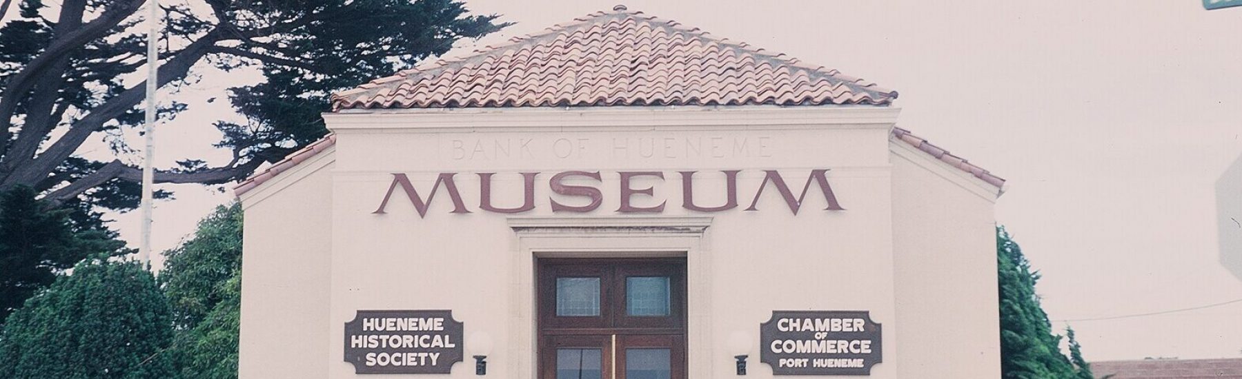 Front view of the Hueneme Bank Building, now a museum, 1978.
