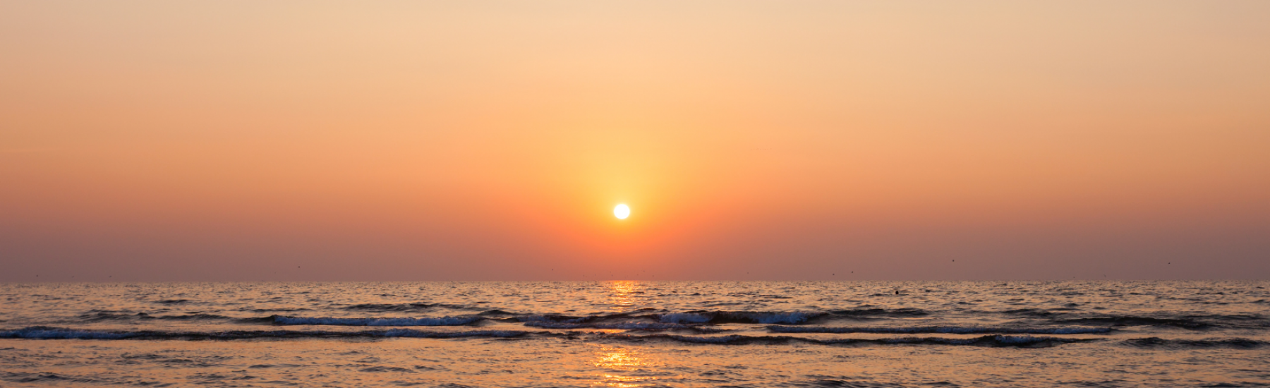 Sunset over the ocean